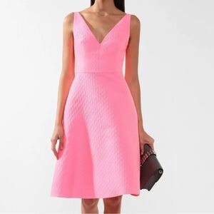 Prada Vibrant Pink Knee Lenght Dress